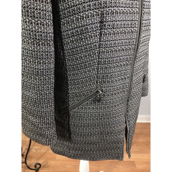 Linda Ellard Ellen Trac Women Blazer 12 Long Sleeve Clueless Preppy Zipper Front - Picture 3 of 10